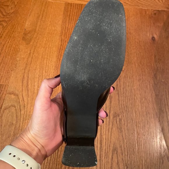 Dark Brown Donna Lawrence Sling Back Heels Size 7 - Picture 6 of 7